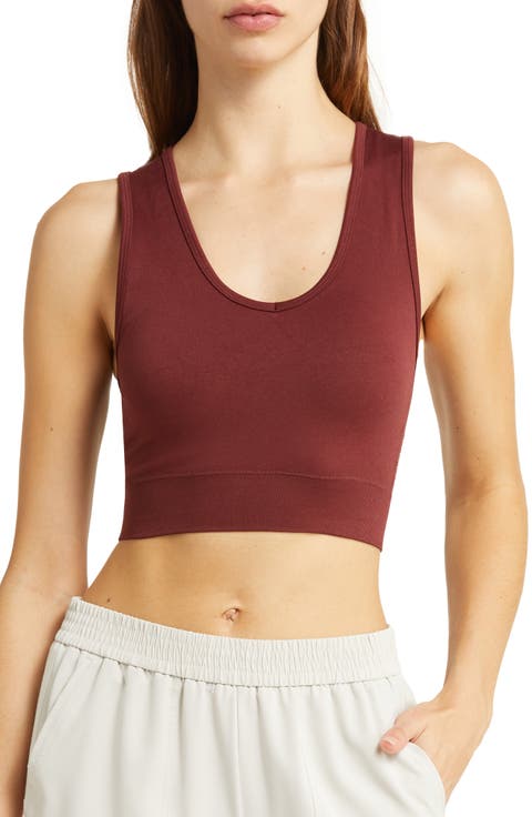 Perforated Seamless Longline Sports Bra