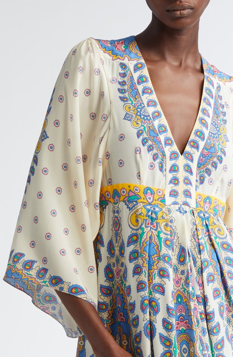 Etro Paisley Silk Maxi Dress, Alternate, color, 