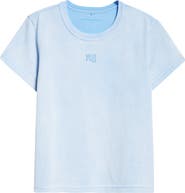 Alexander Wang Puff Logo Shrunken Cotton Jersey T-Shirt