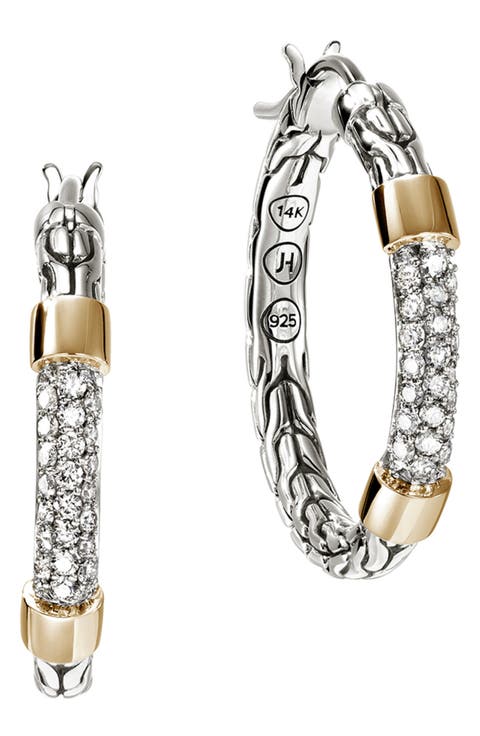 JH Essentials 14K Gold Hoop Earrings, 23mm