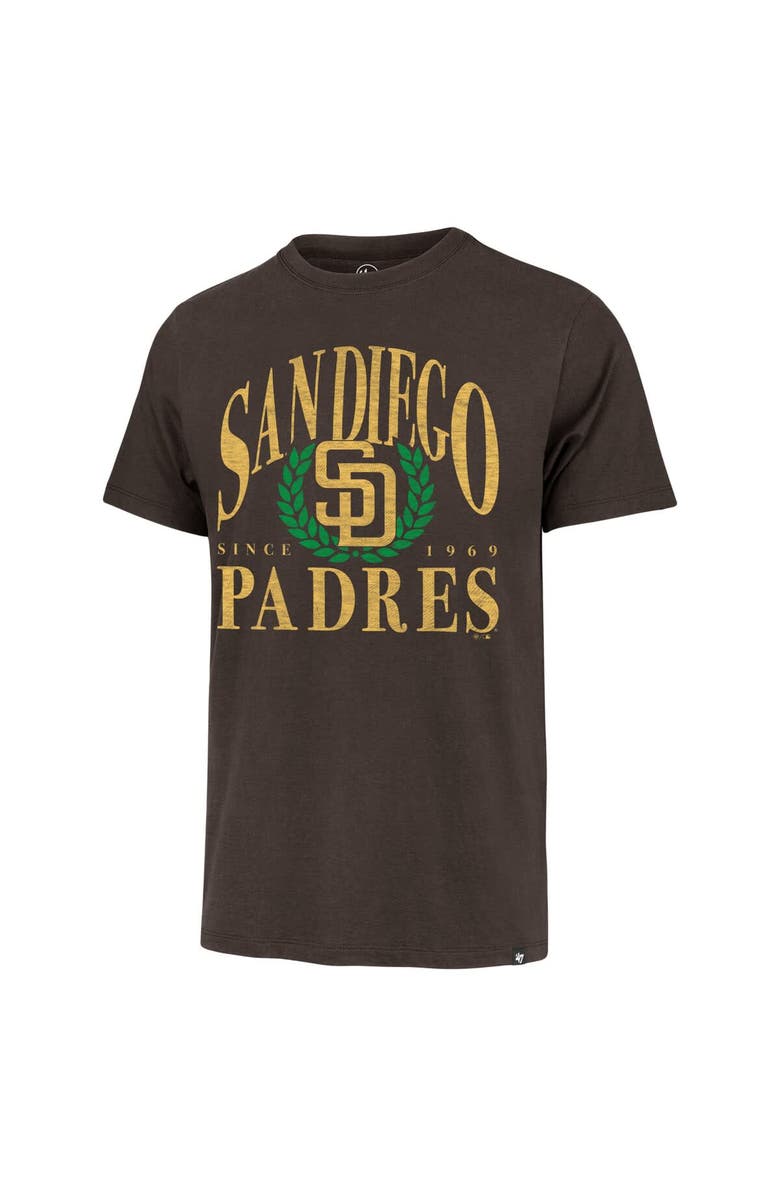 '47 Men's '47 Brown San Diego Padres Pitchout Franklin T-Shirt, Alternate, color, 