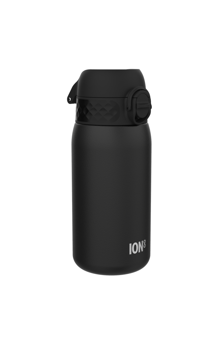 Ion8 Single Walled Stainless Steel Water Bottle - 13oz, Main, color, Black