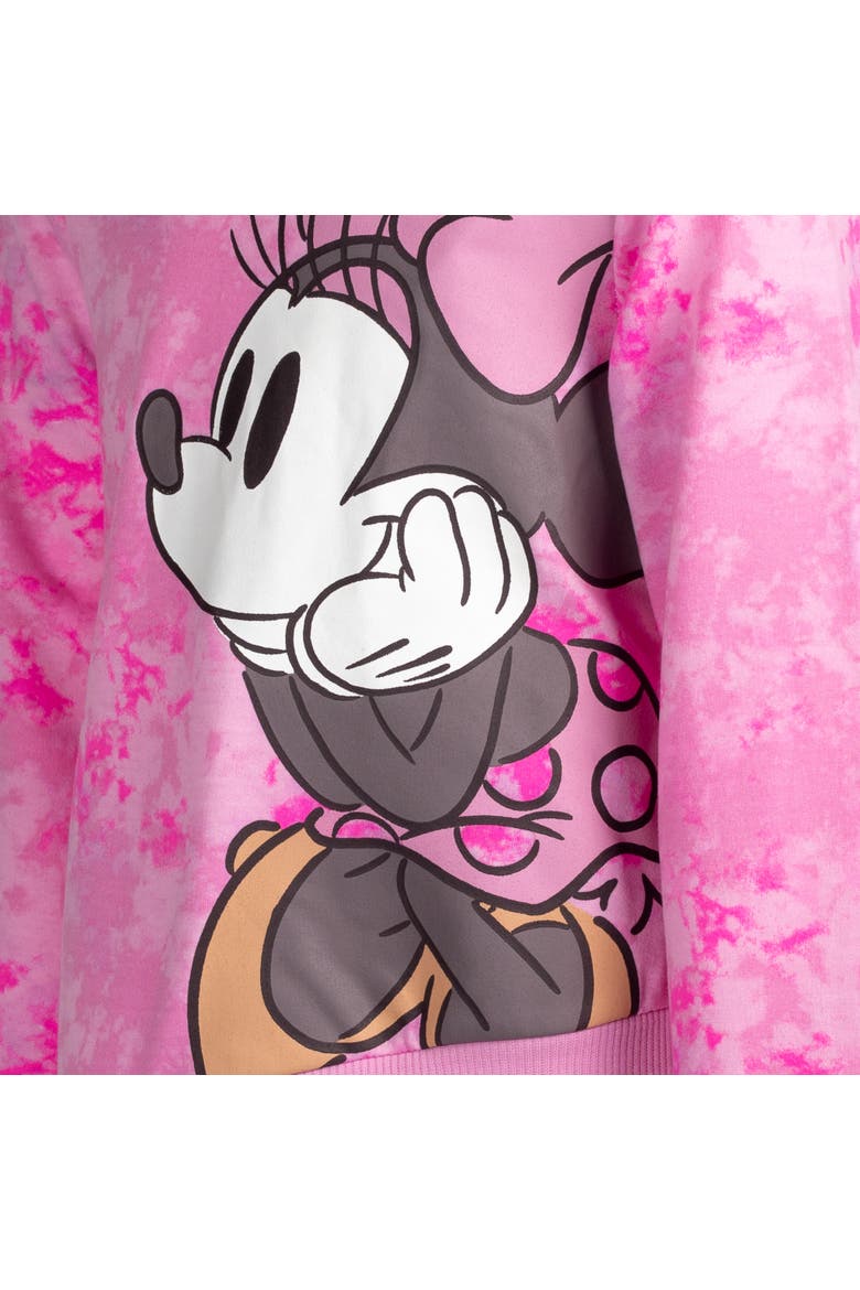 Minnie Mouse Pullover Hoodie, Alternate, color, Minnie Mouse Pink