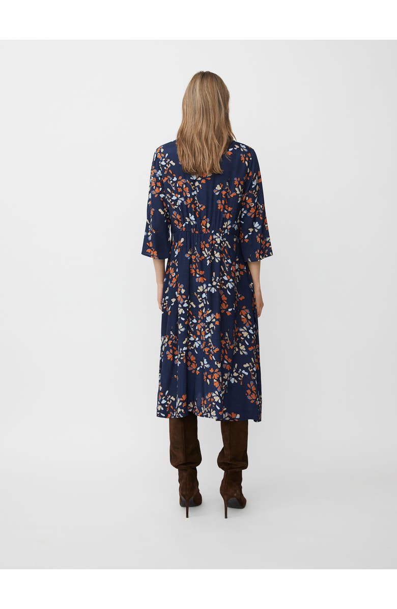 Masai Copenhagen MaNymari Round Neck 3/4 Sleeve Dress, Alternate, color, Autumnal