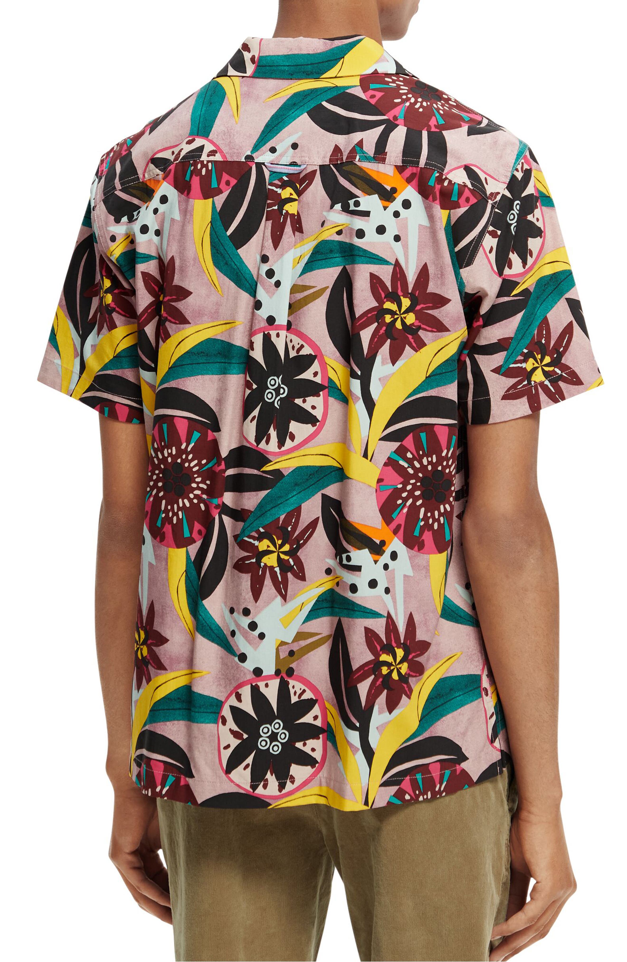 Floral Short Sleeve Button-Up Shirt - image 2