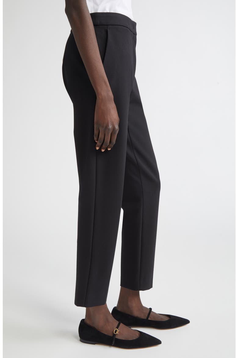 Pegno Slim Fit Jersey Ankle Pants, Alternate, color, BLACK