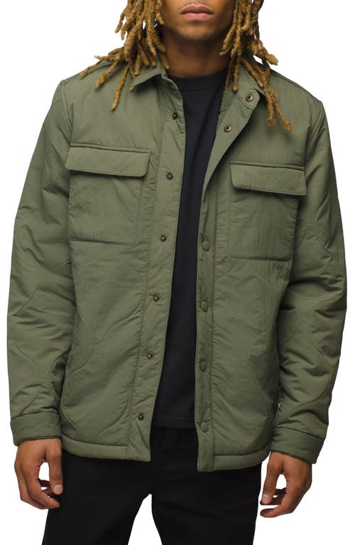 prAna Encinitas Quilted Jacket in Rye Green 