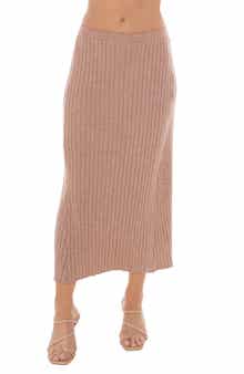 TASH AND SOPHIE Pleated Sweater Skirt