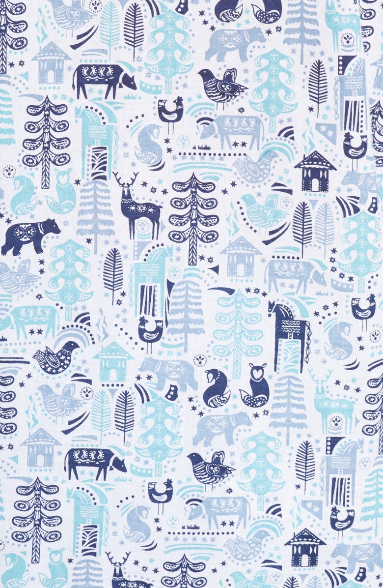 Roller Rabbit Nordic Folk Print Pajamas, Alternate, color, 