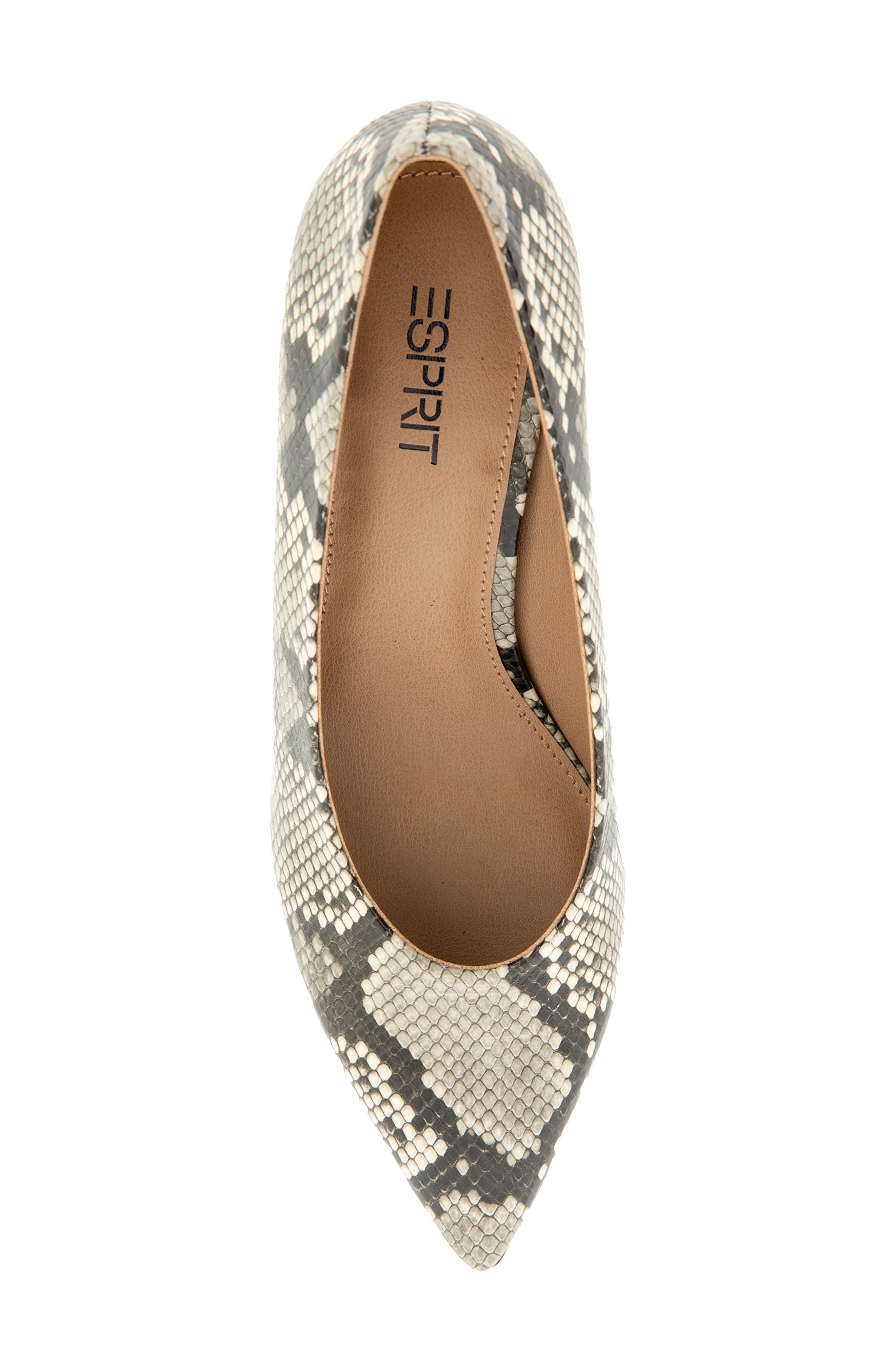 Twila Faux Snakeskin Pointed Toe Pump, Alternate, color, BLACK/ GREY SNAKE
