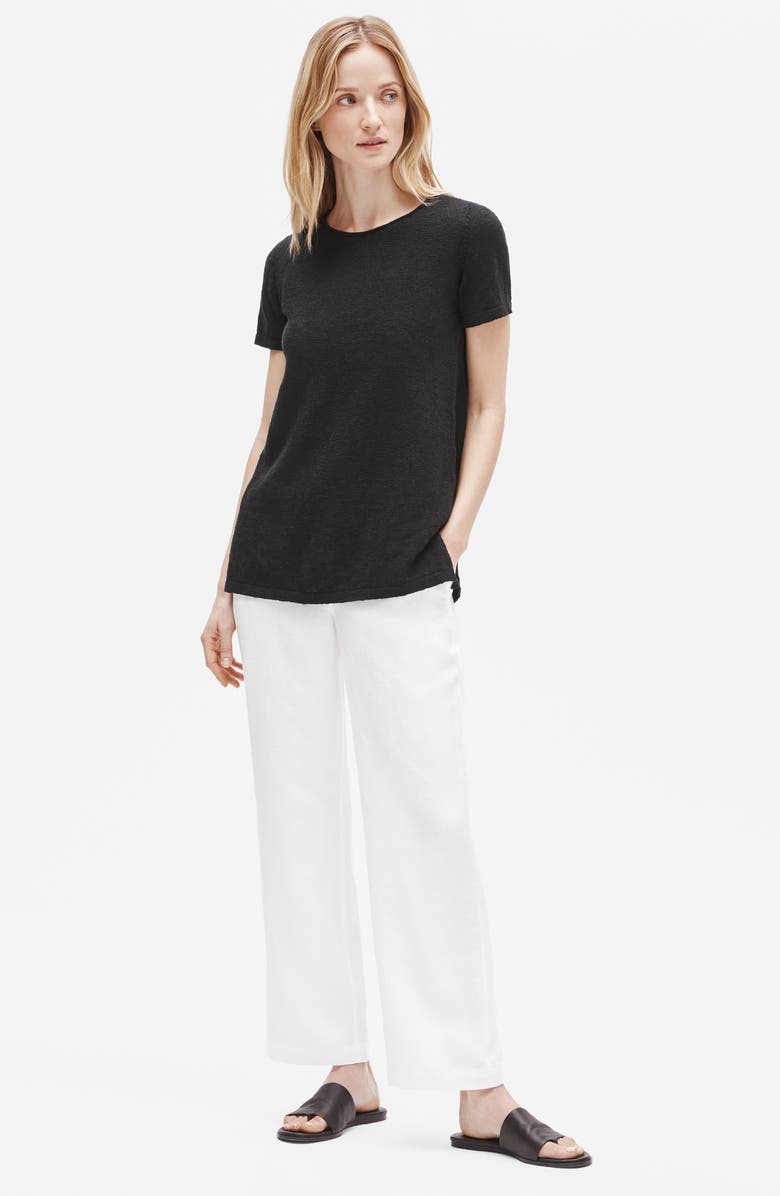 Eileen Fisher Organic Cotton & Linen Sweater, Alternate, color, 