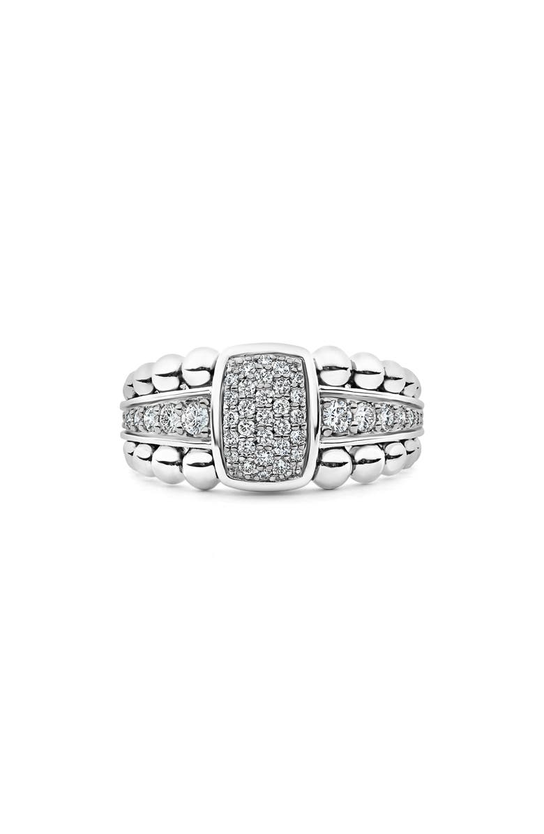LAGOS Caviar Diamond Pavé Ring, Alternate, color, 