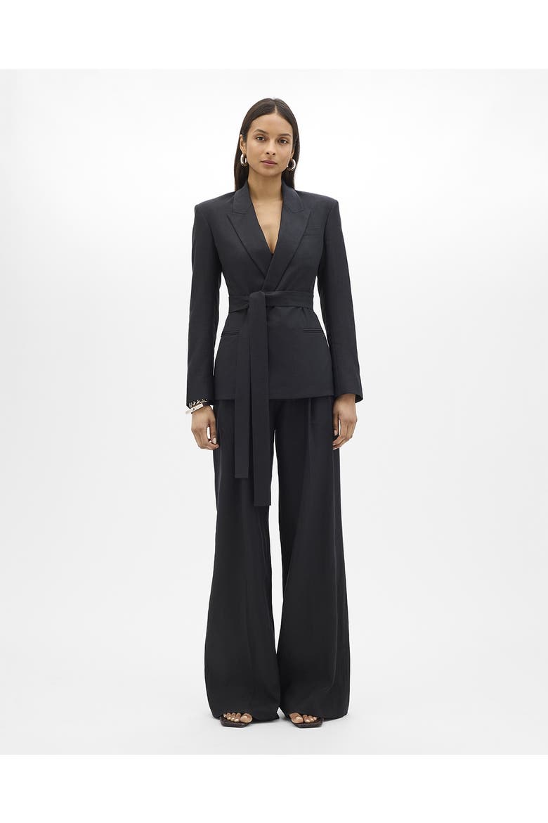 Double Breasted Fitted Jacket, Main, color, Black