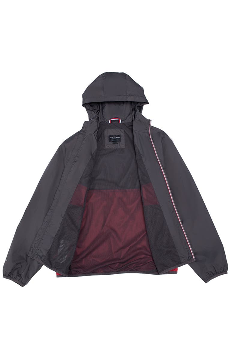 Rokka&Rolla Packable Mesh lined Windbreaker, Alternate, color, Gray Red