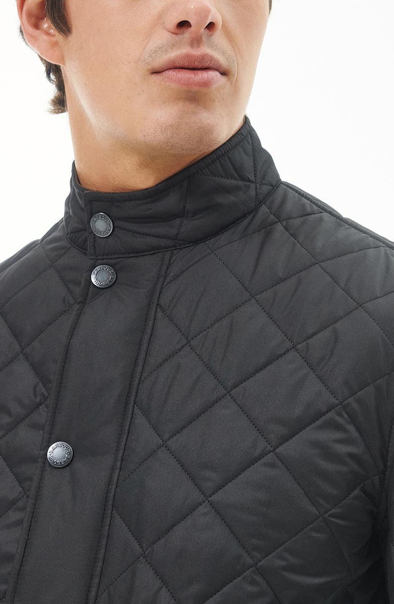 Barbour Lowerdale Quilted Jacket, Alternate, color, Black