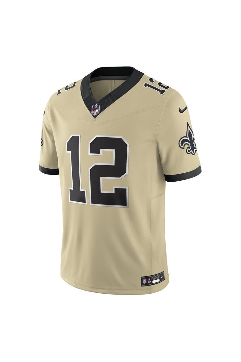 Men's Nike Chris Olave Gold New Orleans Saints Gameday Golds Alternate Vapor F.U.S.E. Limited Jersey, Alternate, color, Gold