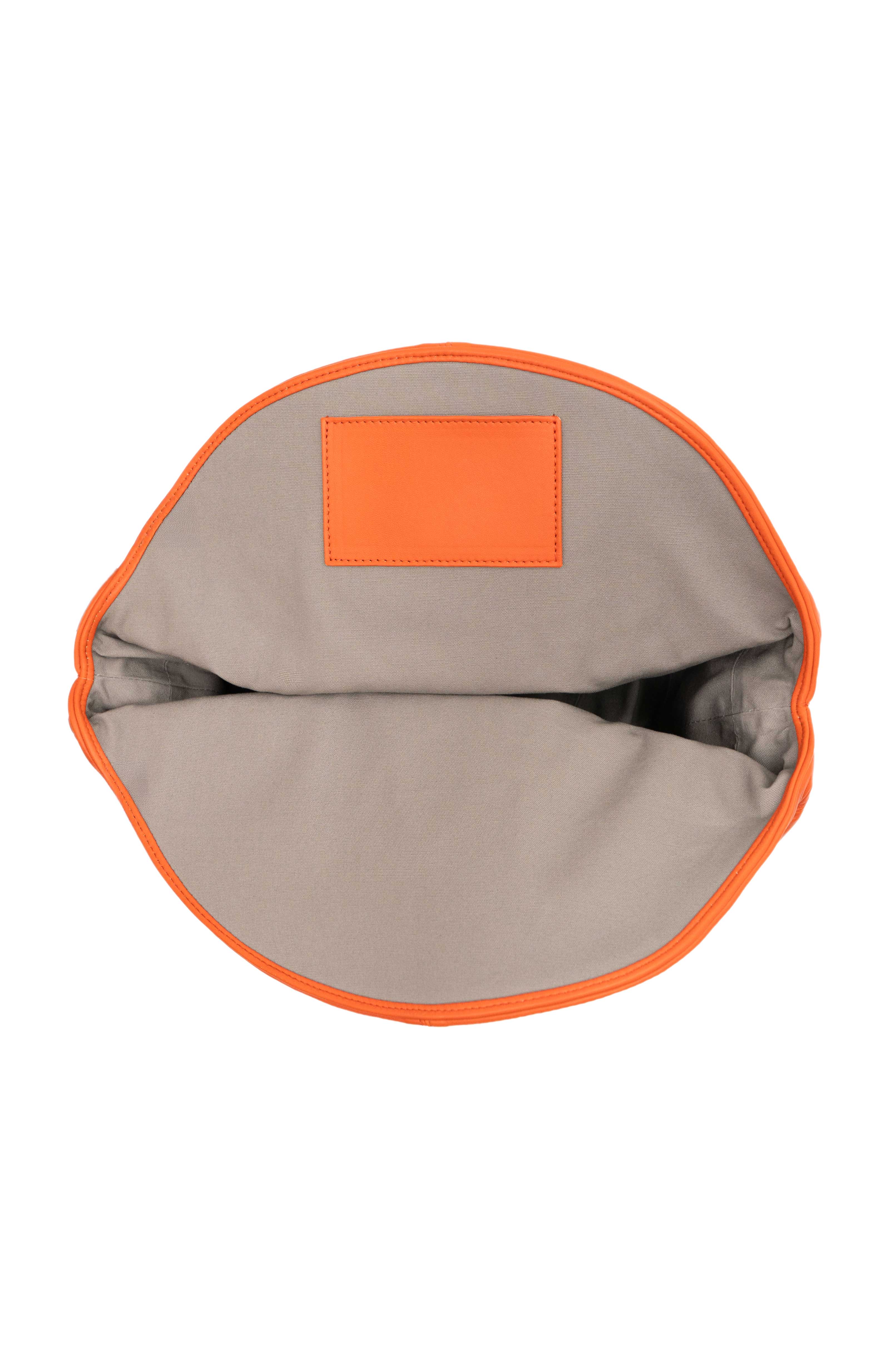 PERRIN PARIS Le Panier Handbag Raphia Flame, Alternate, color, Raphia Beige / Flamme