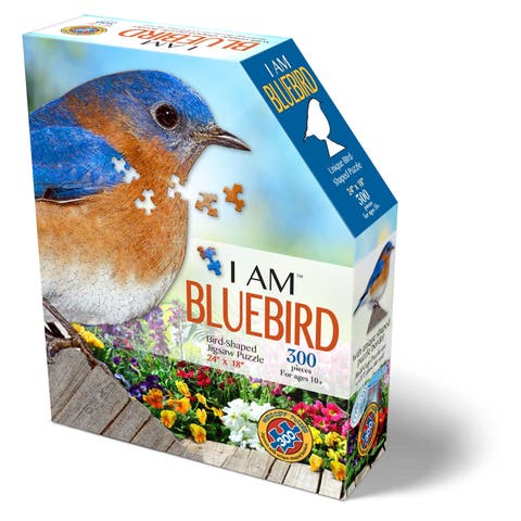 I Am Bluebird 300Piece Birdshaped Jigsaw Puzzle