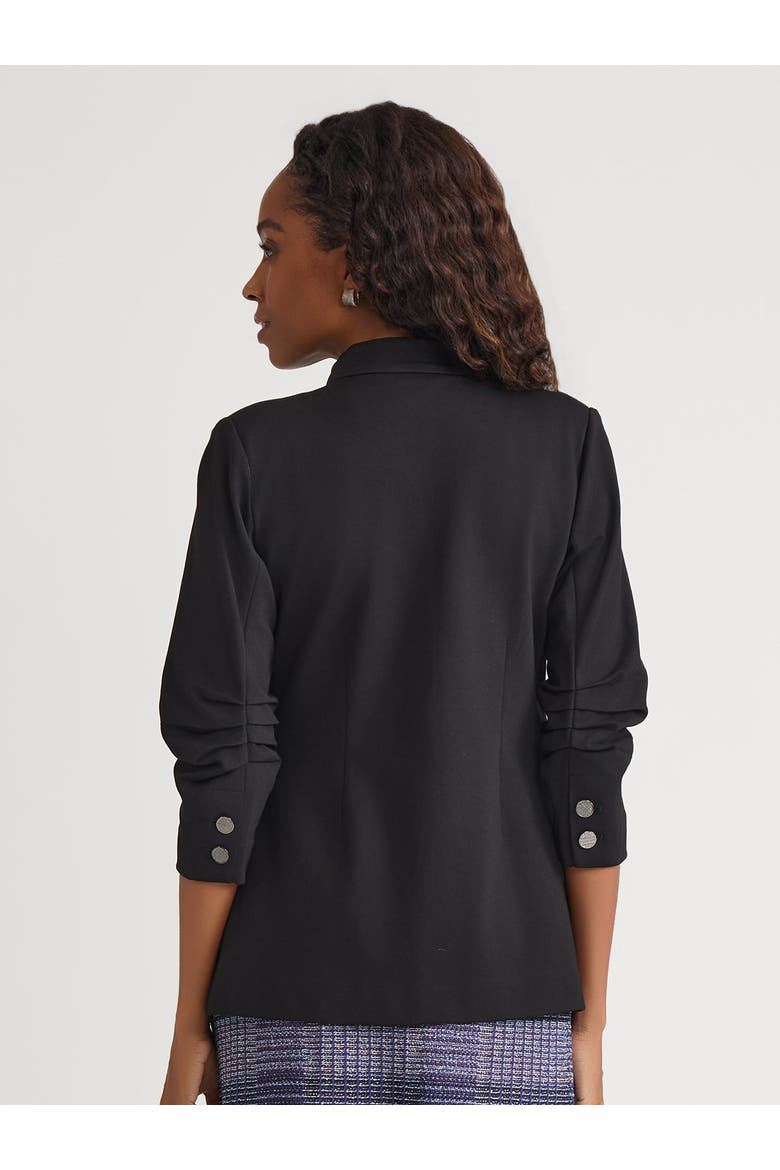 Tailored LuxeStretch Ponte Blazer, Alternate, color, Black