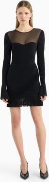 Dodiee Amelia sheer-top bodysuit