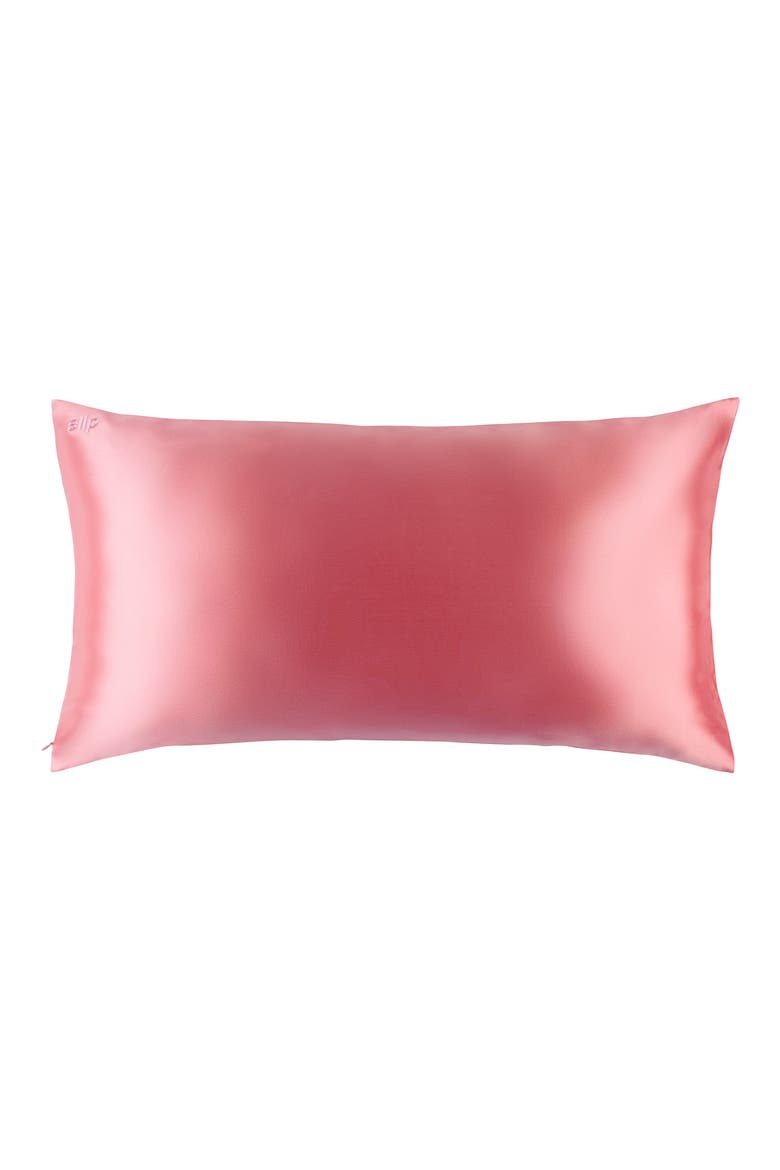 Silk King Pillowcase, Main, color, BLUSH