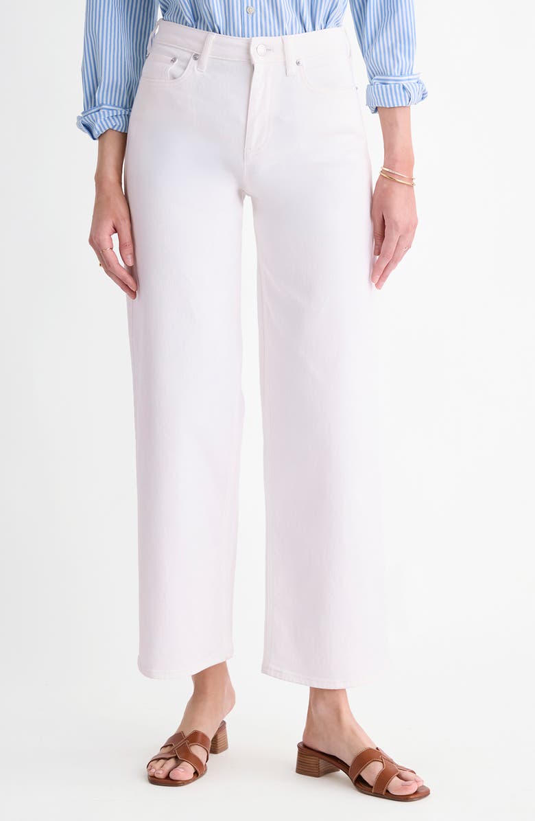 vineyard vines Whitney Ankle Wide Leg Jeans, Main, color, White