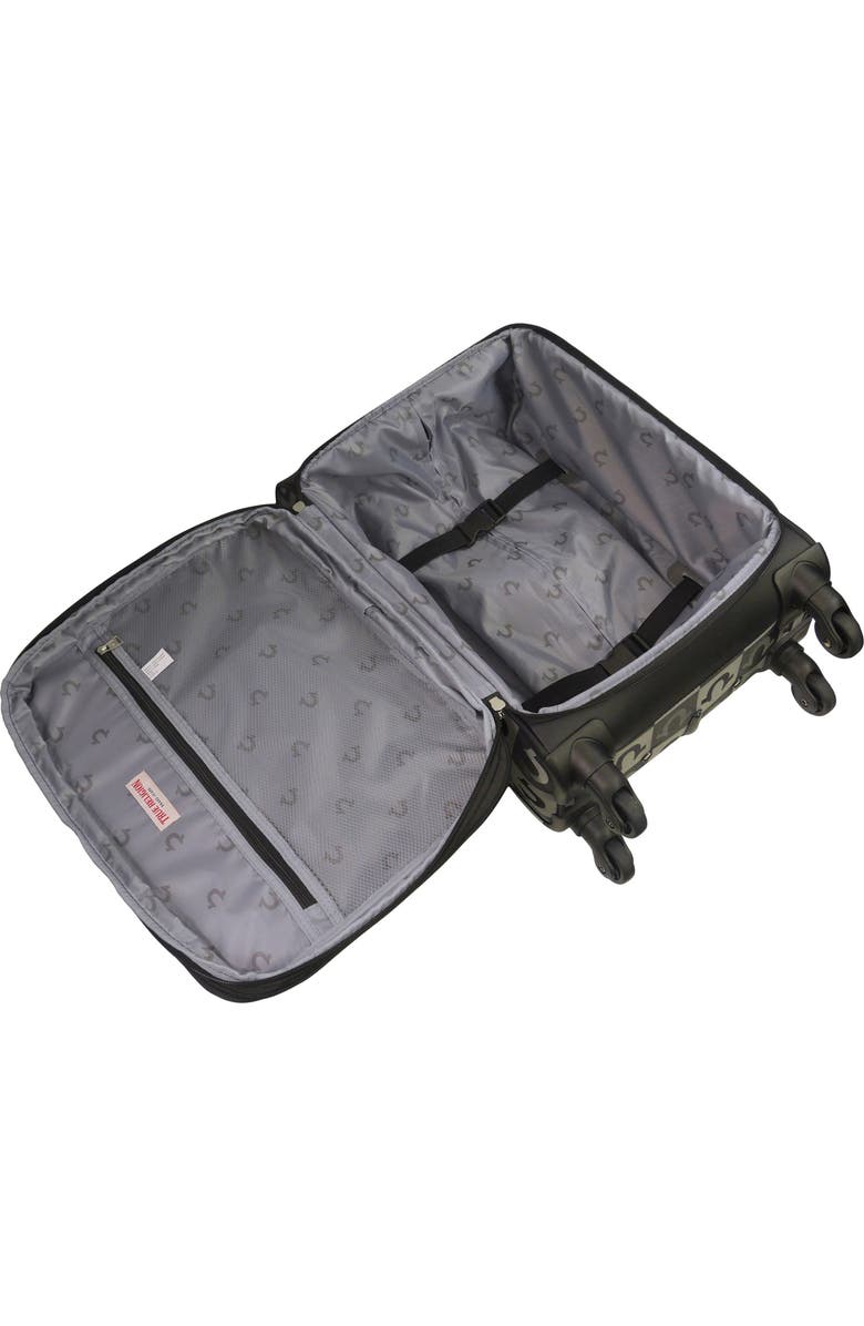True Religion Soft Sided 3 pc checkered spinner Luggage Set, Alternate, color,