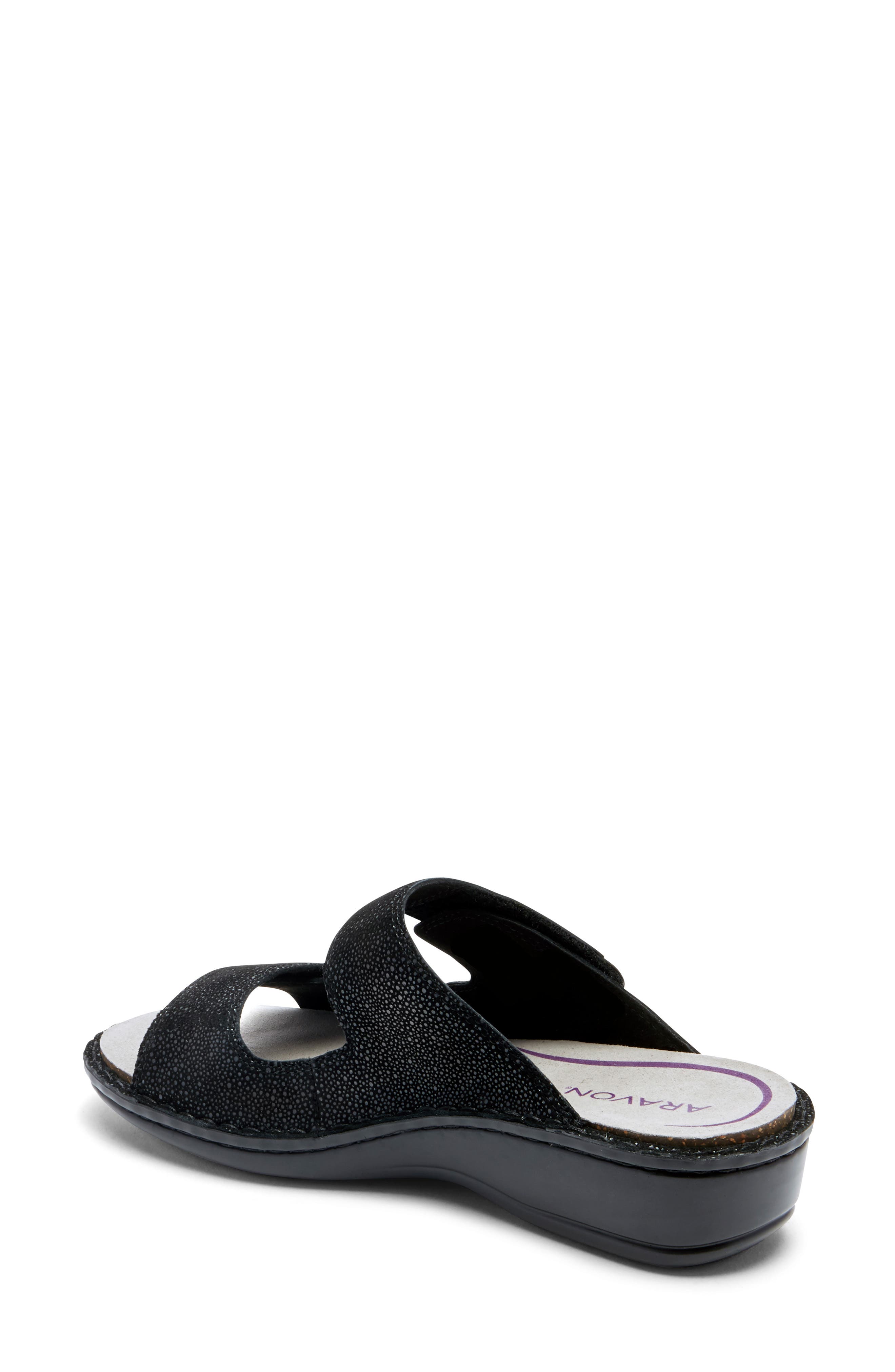 Aravon Cambridge Two Strap Slide Sandal, Alternate, color, 