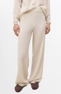 MANGO Cashmere Straight Leg Jogger Pants