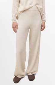 MANGO Cashmere Straight Leg Jogger Pants