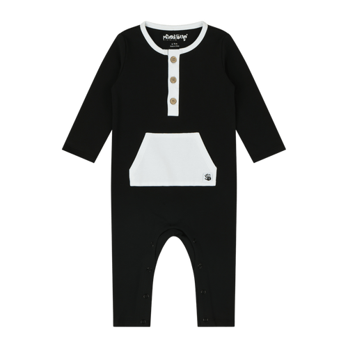 Mixed Up Clothing Baby Uno Romper In Black