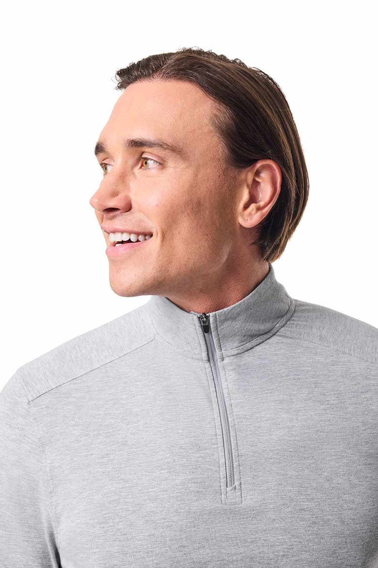 Men's Sonora Quarter-Zip, UPF 50+ Sun Protection, Alternate, color, Grey Heather