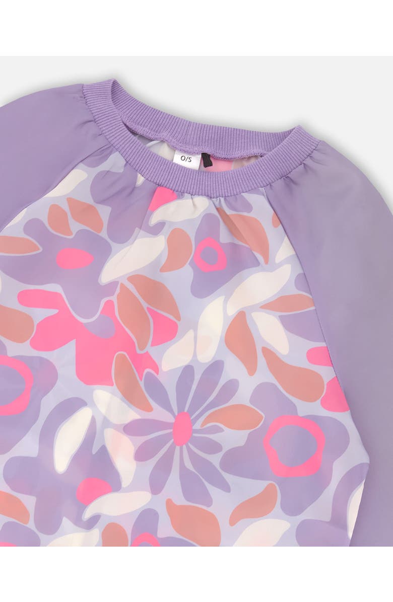 Deux par Deux School Apron Retro Flower, Alternate, color, 