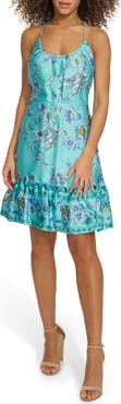Siena Tiered Satin Minidress