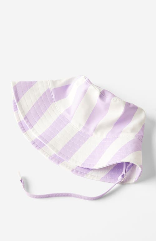 Cotton On Kids Baby Swim Bucket Hat In Vintage Lilac Bold Stripe