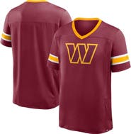 FANATICS Men's Fanatics Burgundy Washington Commanders Hometown Premium Hashmark V-Neck T-Shirt