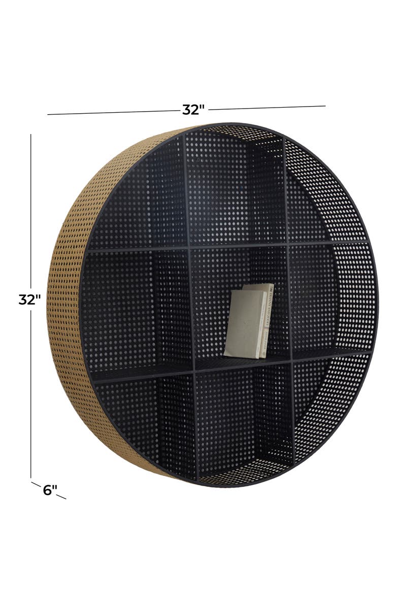 Novogratz Round Metal Shelf, Alternate, color, 