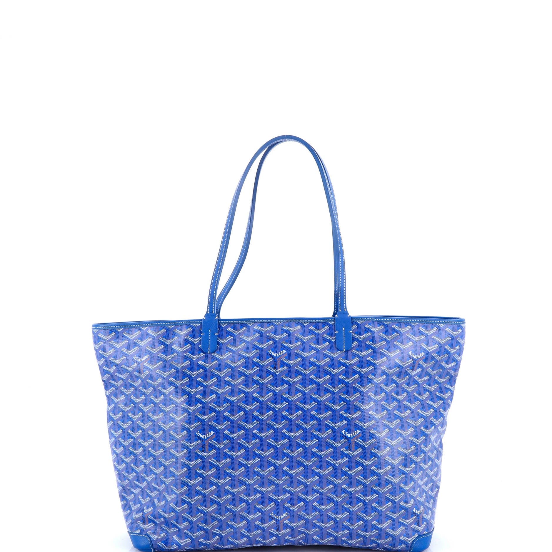 Pre-Owned Goyard Artois Tote Coated Canvas MM, Alternate, color, Blue
