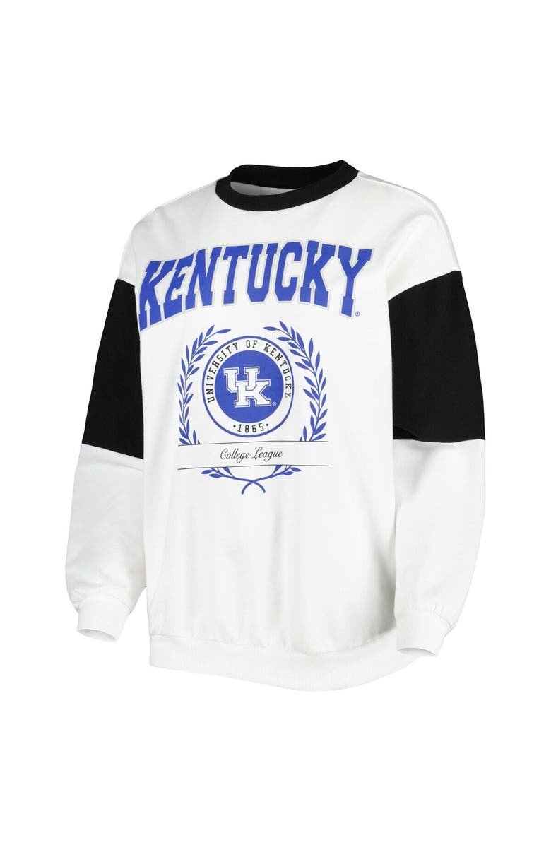 GAMEDAY COUTURE Women's Gameday Couture White Kentucky Wildcats It's A Vibe Dolman Pullover Sweatshirt, Alternate, color, White