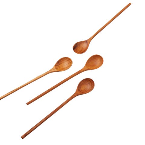 Teak Thin Spoons - Set of 4