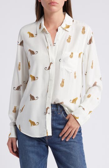 Rails Kathryn Cheetah Print Button-up Shirt In Wild Animals