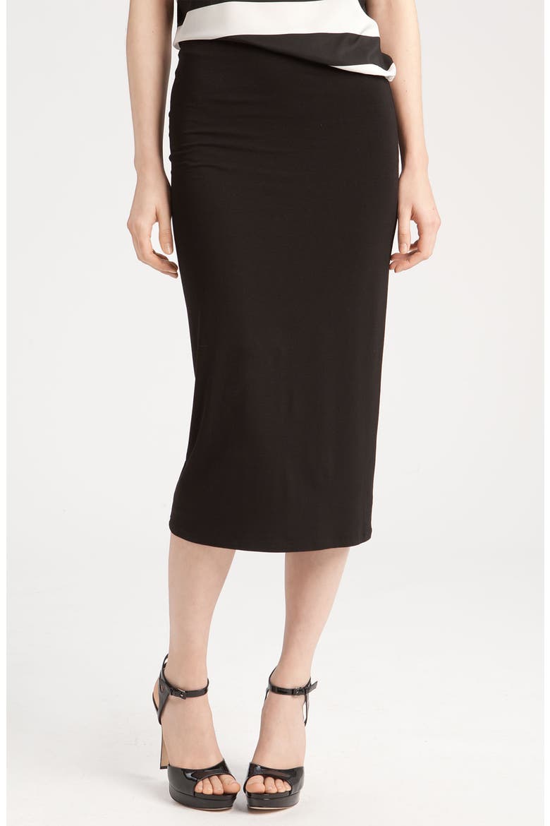 Midi Tube Skirt, Main, color, RICH BLACK