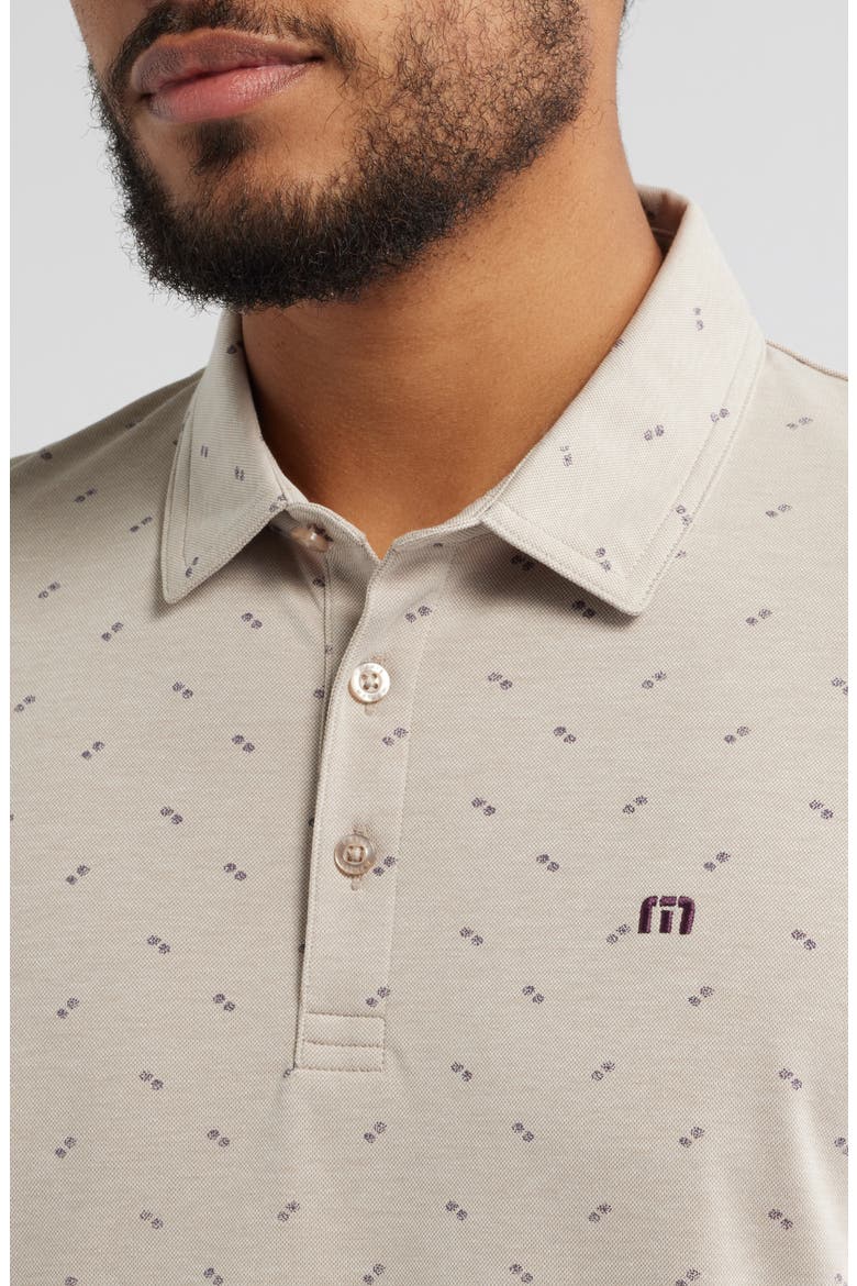 Canyon Hike Dot Print Polo, Alternate, color, OXFORD TAN