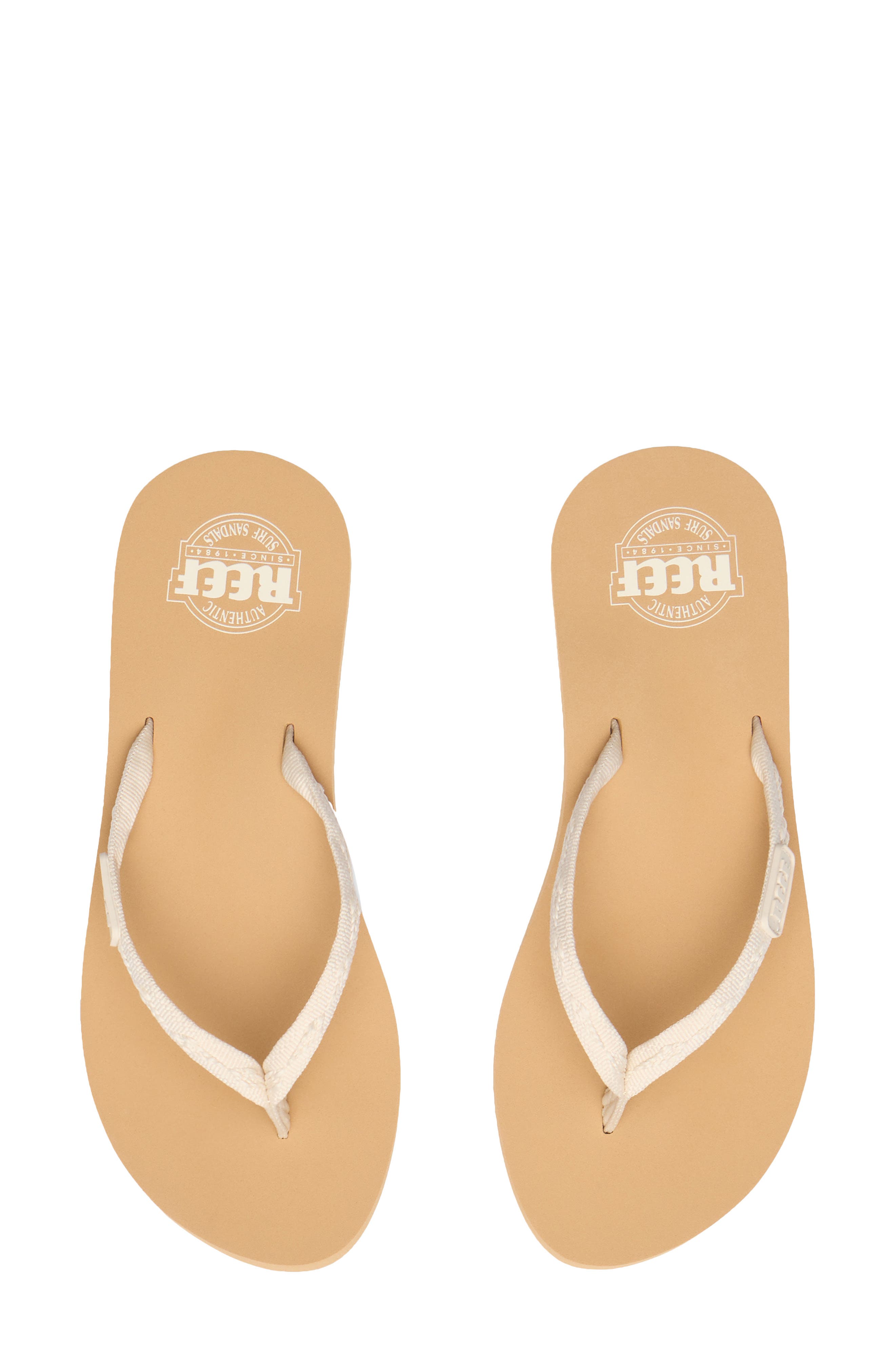 Reef Ginger Flip Flop, Alternate, color, Cream/ Tan
