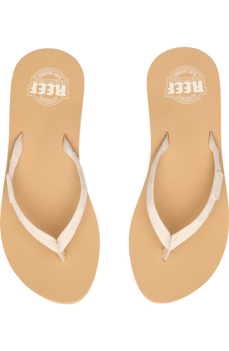 Reef Ginger Flip Flop, Alternate, color, Cream/ Tan