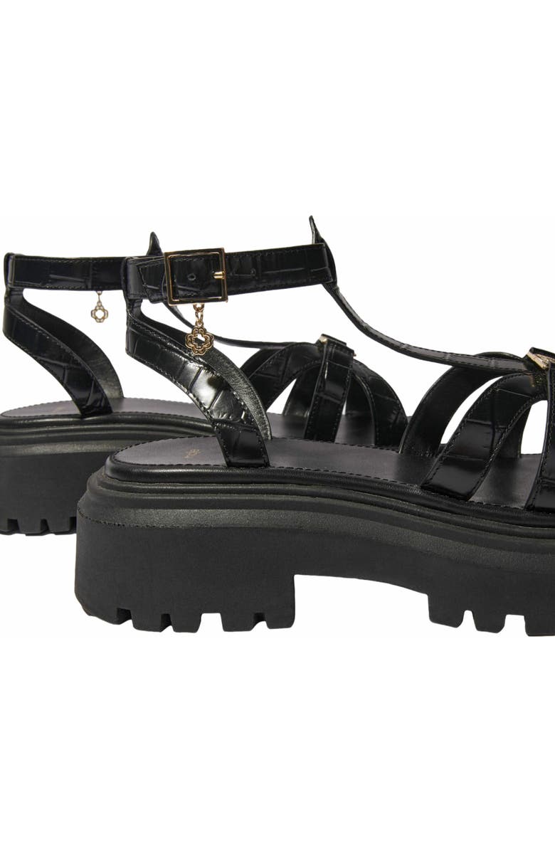 maje Flat sandals with tread, Alternate, color,