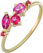 Bony Levy Color Pink Topaz Stackable Ring