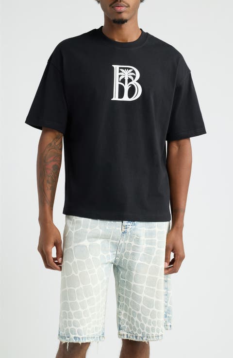Palm Logo Cotton Graphic T-Shirt