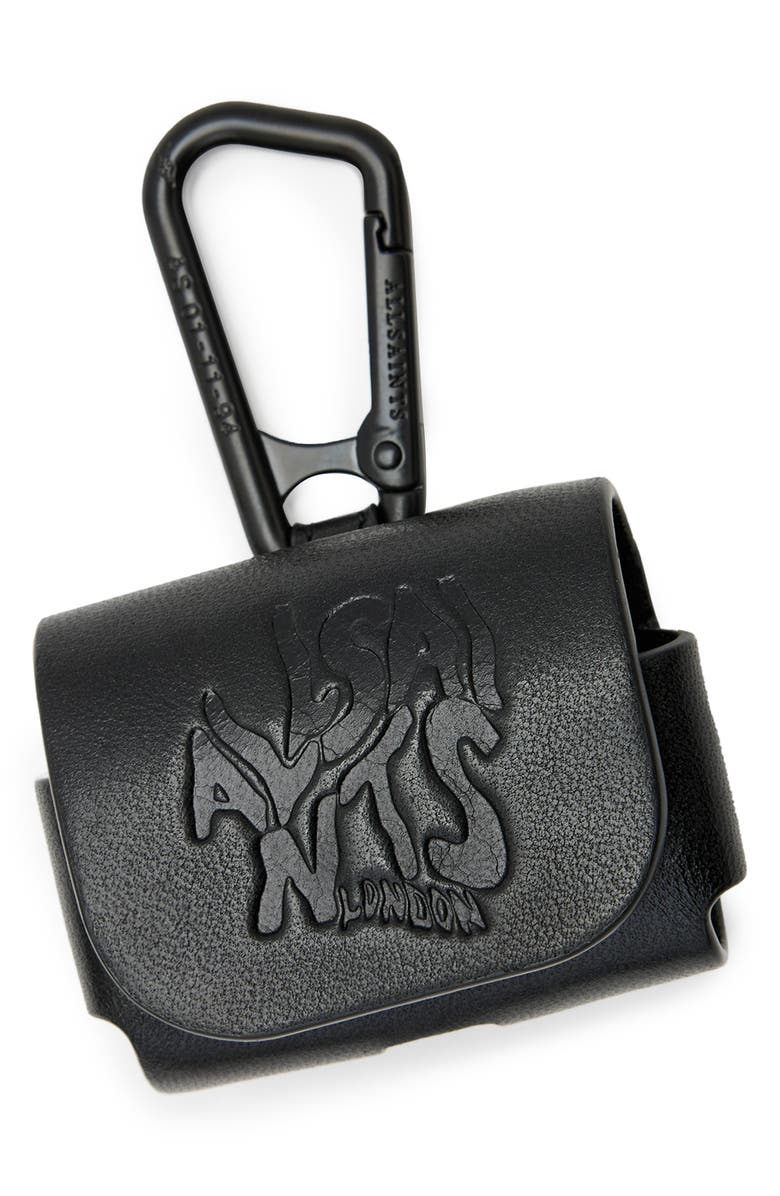 AllSaints Orlando Leather Airpod Case, Alternate, color, 