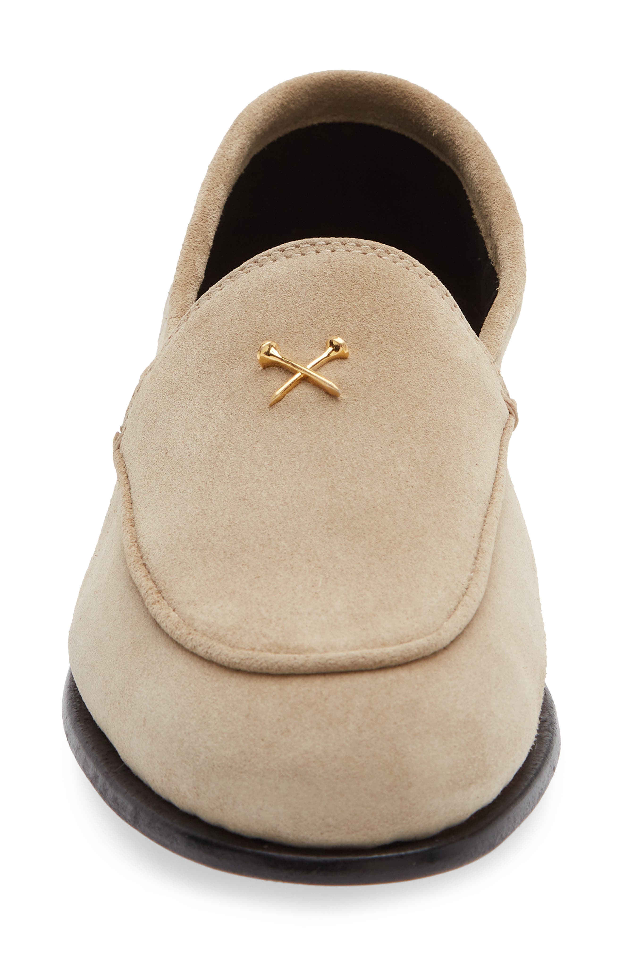 G/FORE Metal Tees Suede Flex Loafer, Alternate, color, 